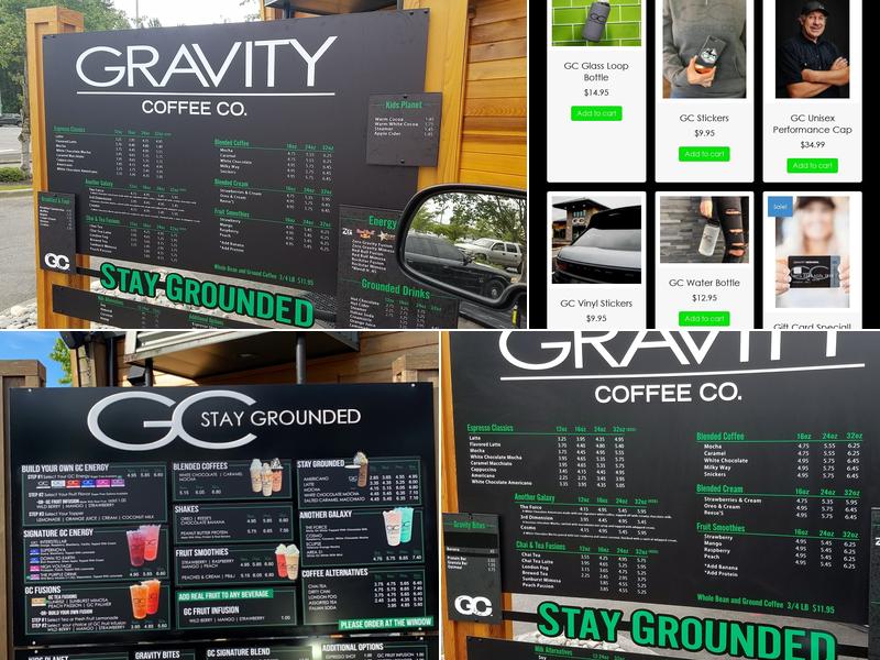 Gravity Coffee Menu