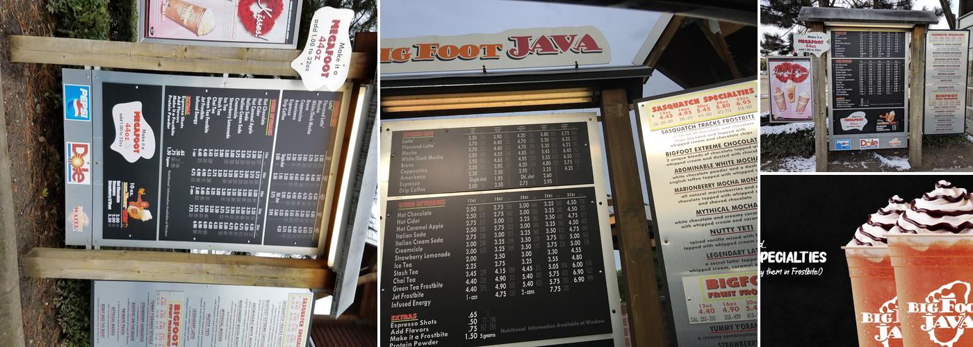 BigFoot Java Menu