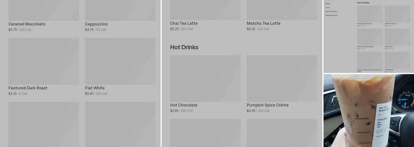 Starbucks Menu