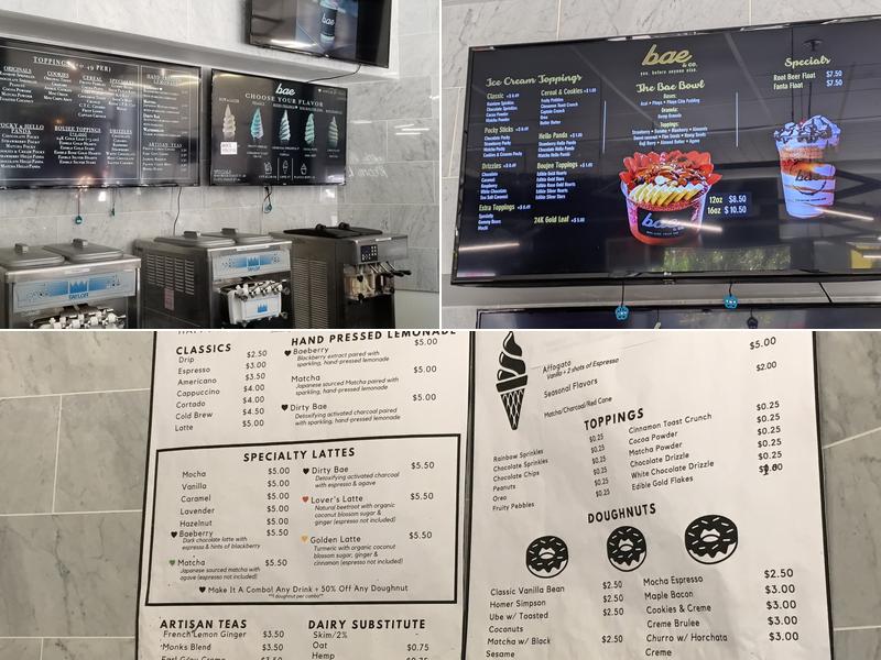 Bae & Co. Menu