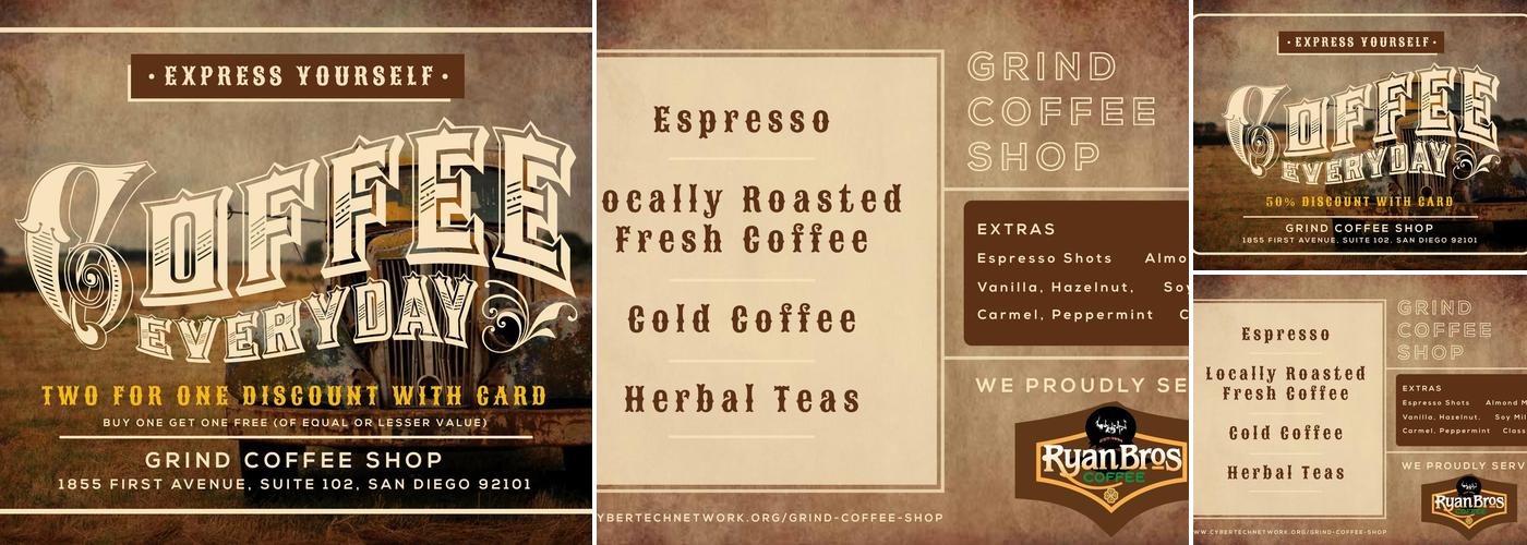 Grind Coffee Shop Menu