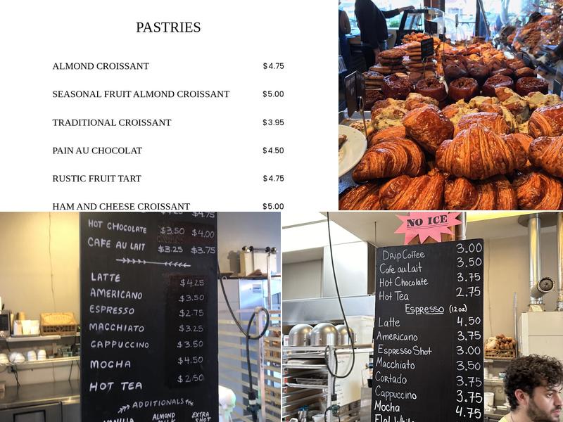 Thorough Bread & Pastry Menu