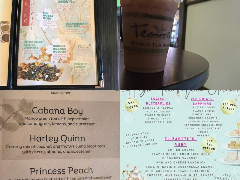 Teazer World Tea Market--Tower District Menu