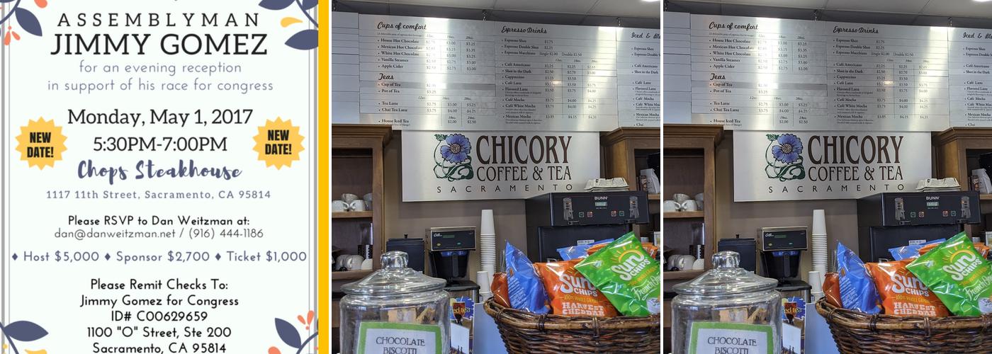Chicory Coffee & Tea Menu