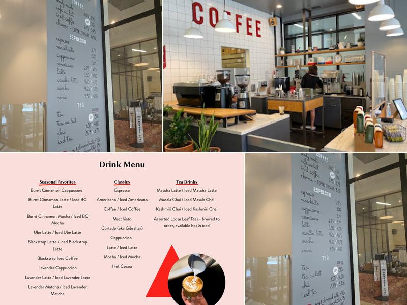 modern coffee Menu