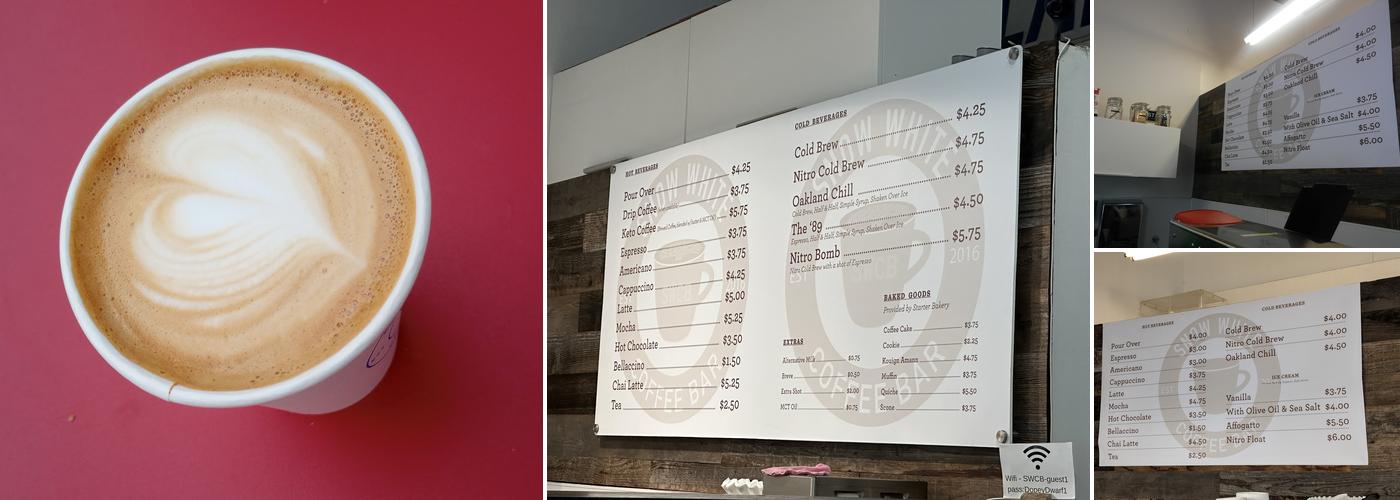 Snow White Coffee Menu