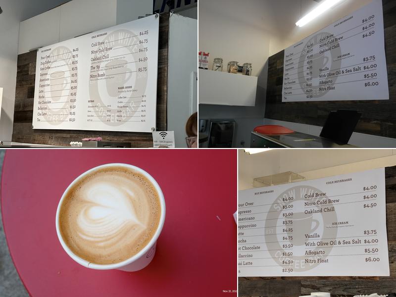 Snow White Coffee Menu