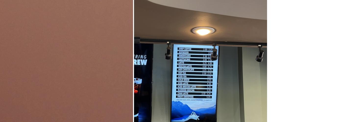 Summit Coffee Menu