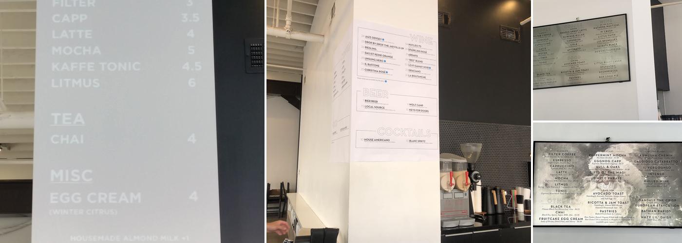 Hopper & Burr Menu