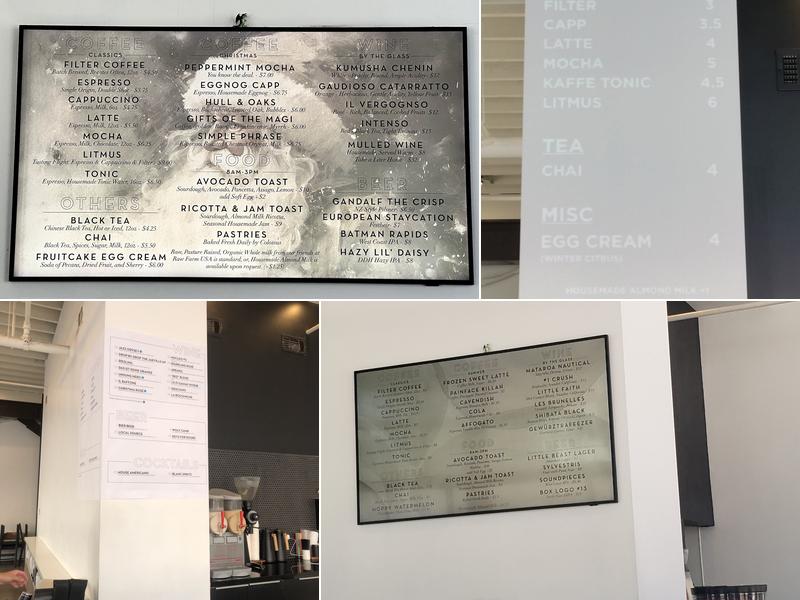 Hopper & Burr Menu