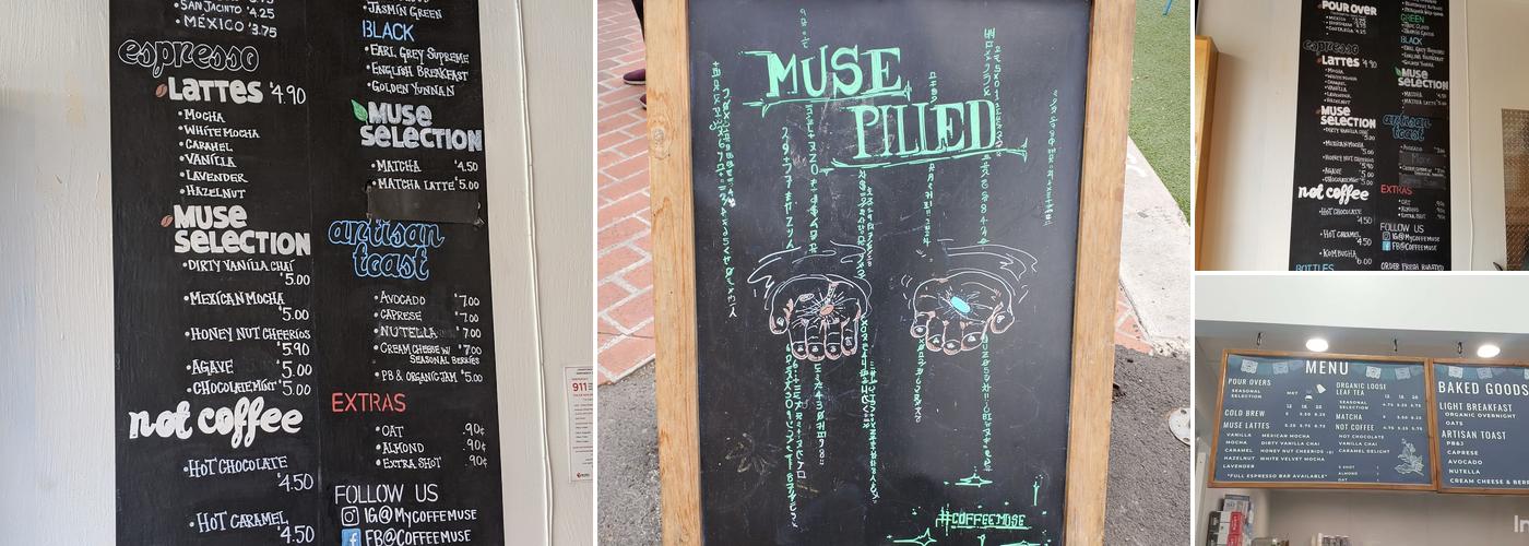 Coffee Muse Menu