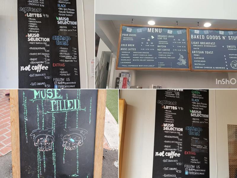 Coffee Muse Menu