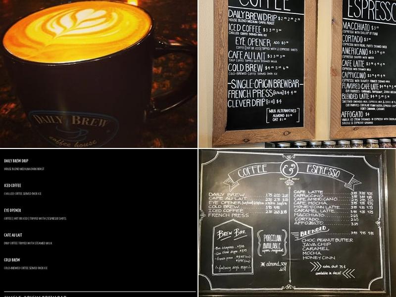 Daily Brew Coffee House Menu