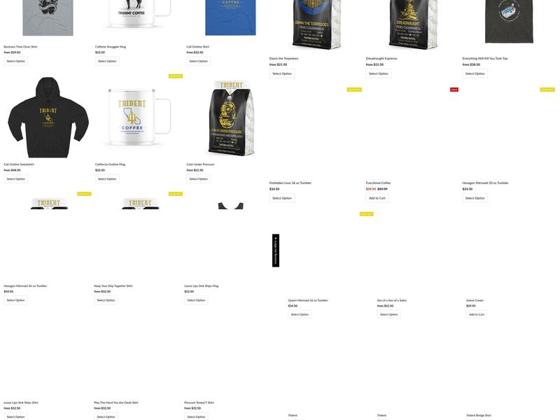 Trident Coffee Imperial Beach Menu