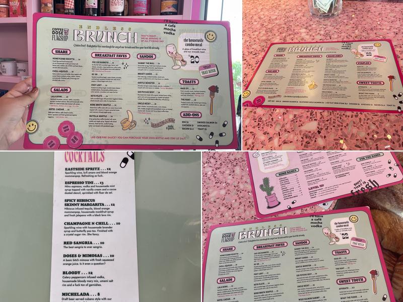 Coffee Dose Menu