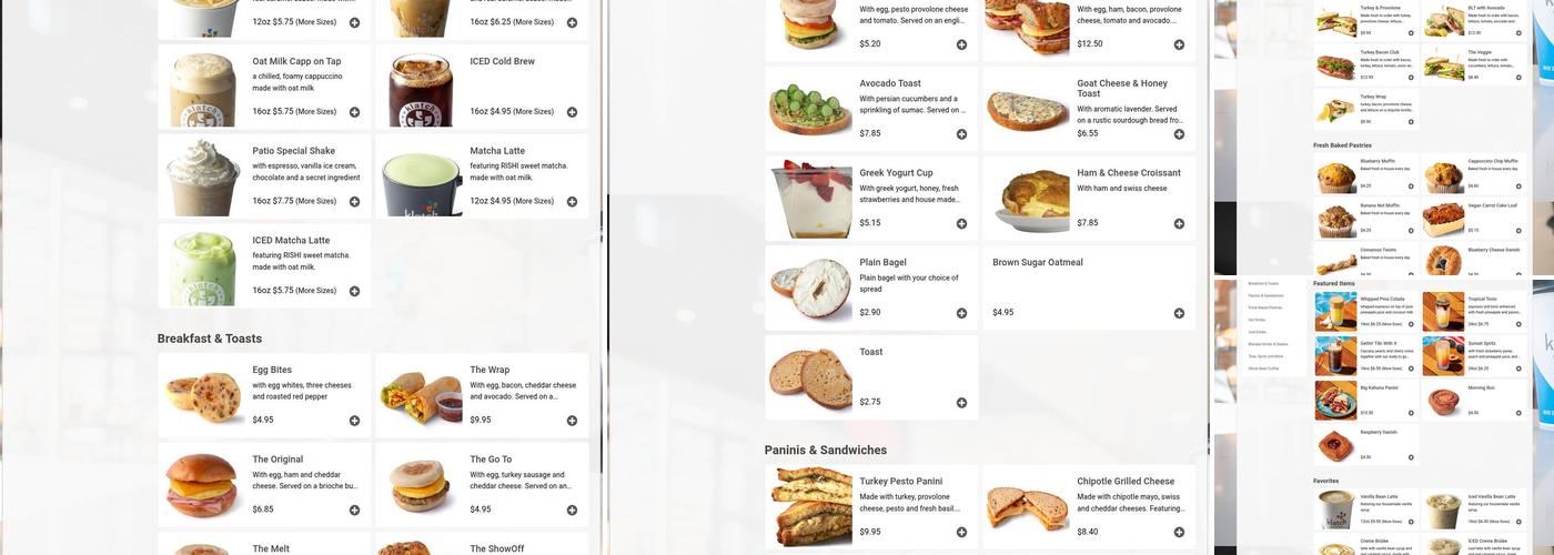 Klatch Coffee Ontario Menu
