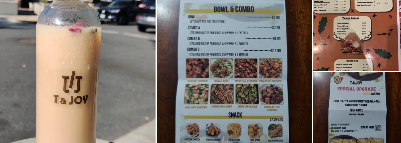 T&JOY Menu