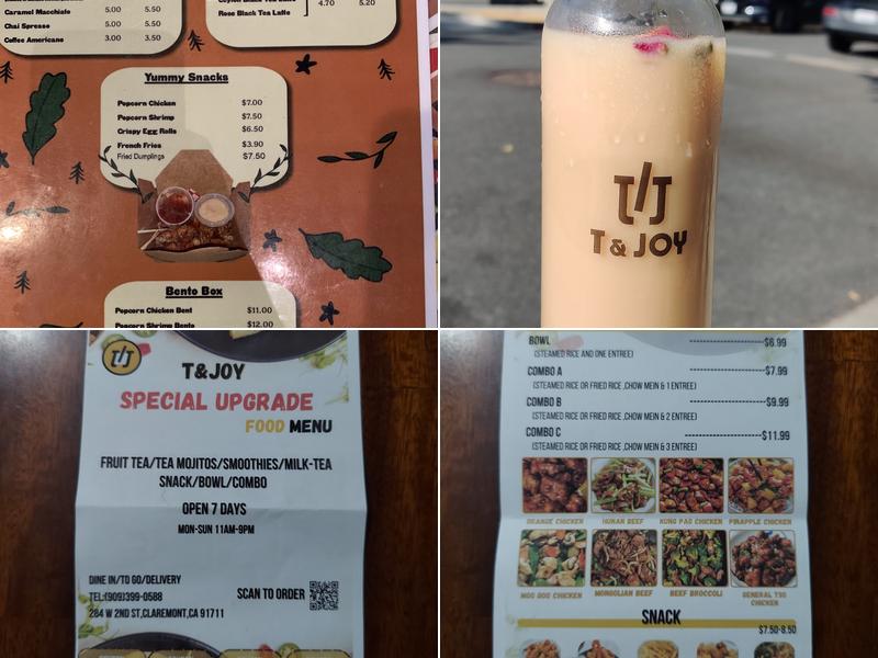 T&JOY Menu