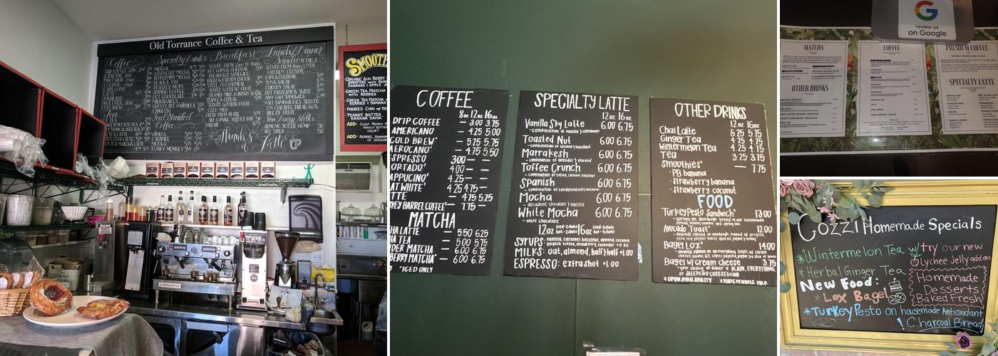 Cozzi Cafe Menu