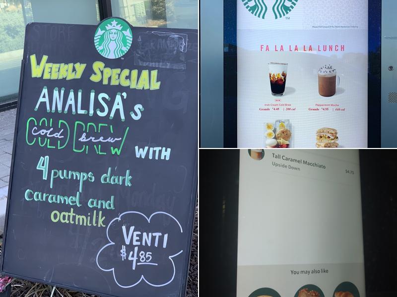 Starbucks Menu