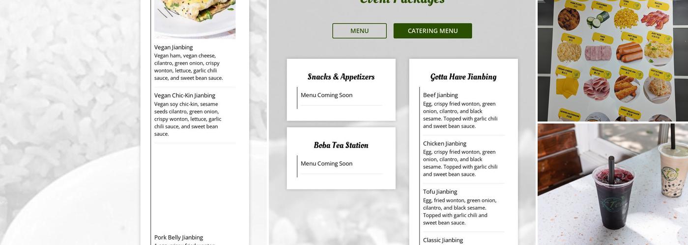 K Tea Cafe Menu
