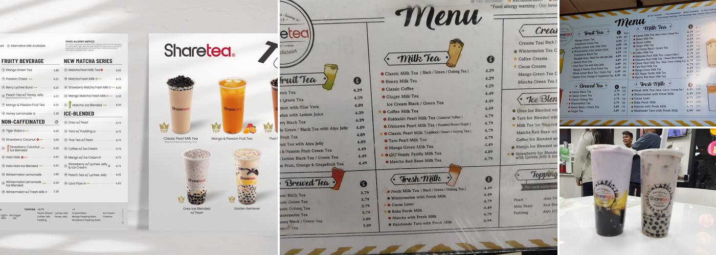 Sharetea Menu