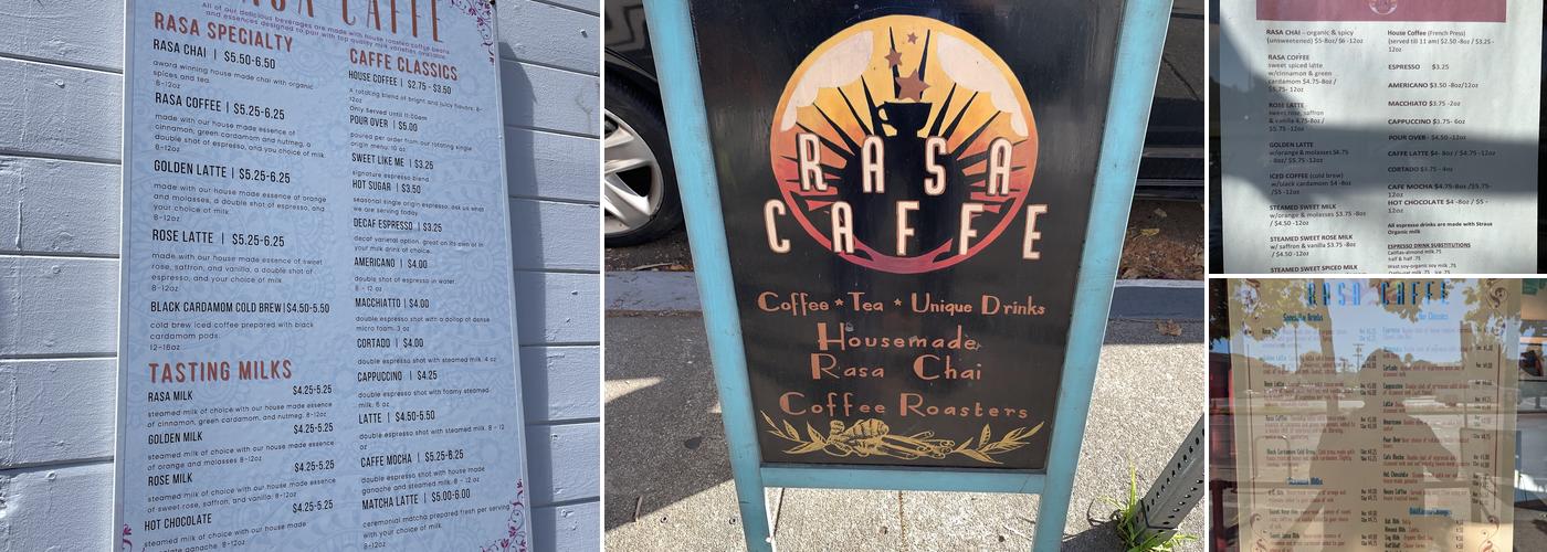 Rasa Caffe Menu