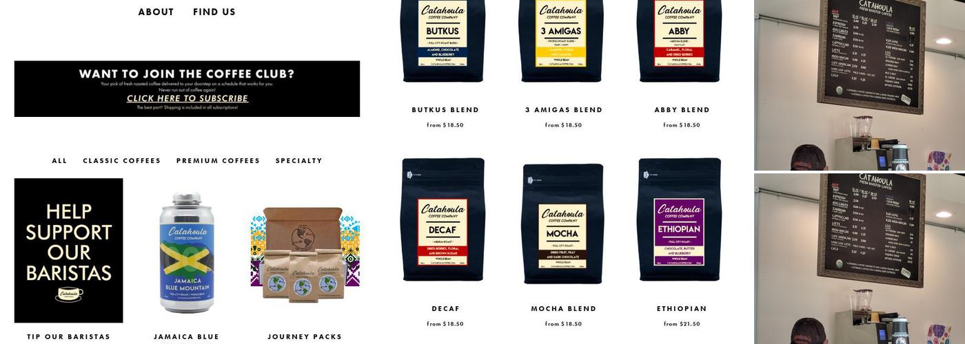 Catahoula Kaffeegarten Menu