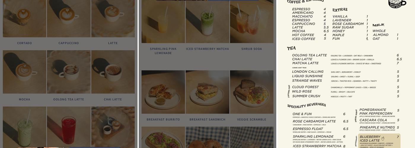 Daydream Menu