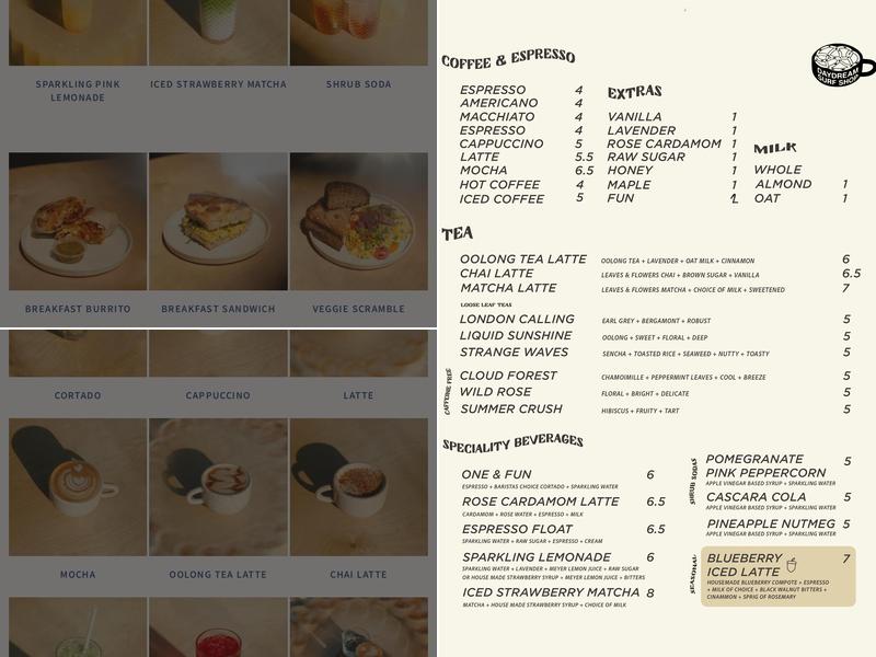 Daydream Menu