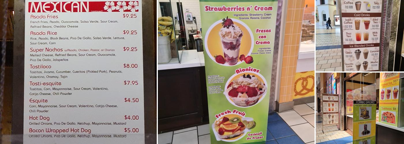 Island Squeeze Menu