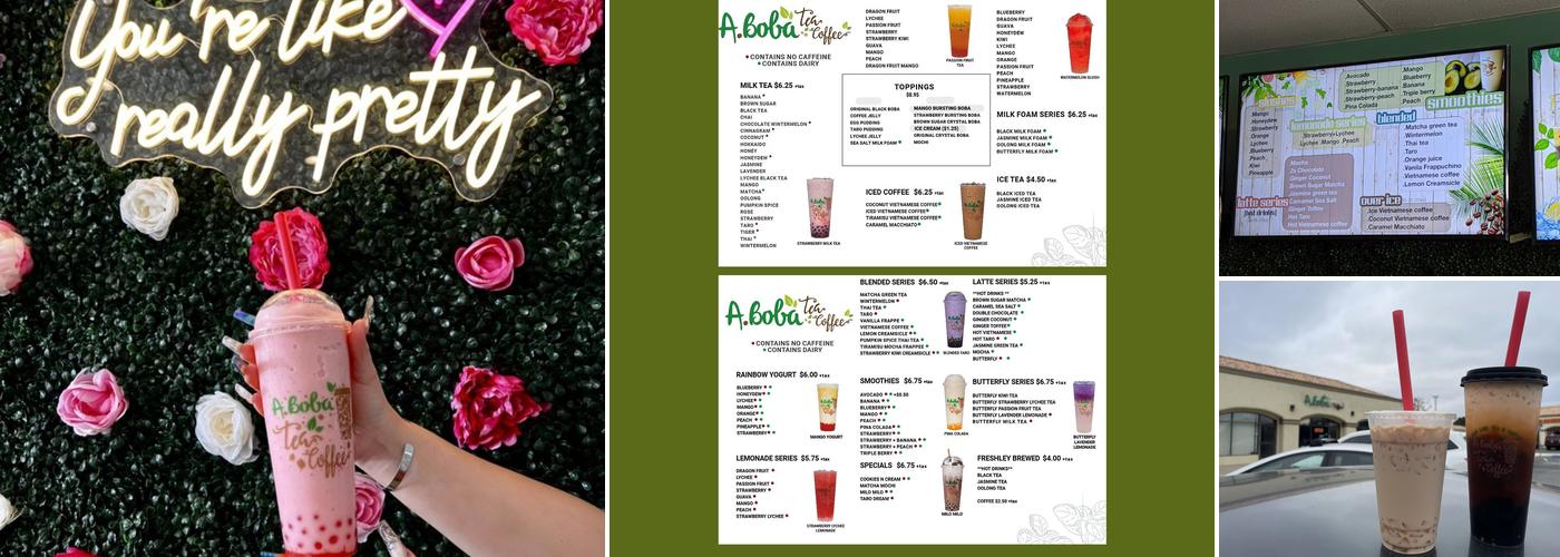 Aboba Tea & Coffee Menu