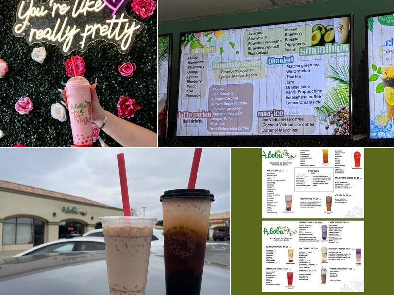 Aboba Tea & Coffee Menu