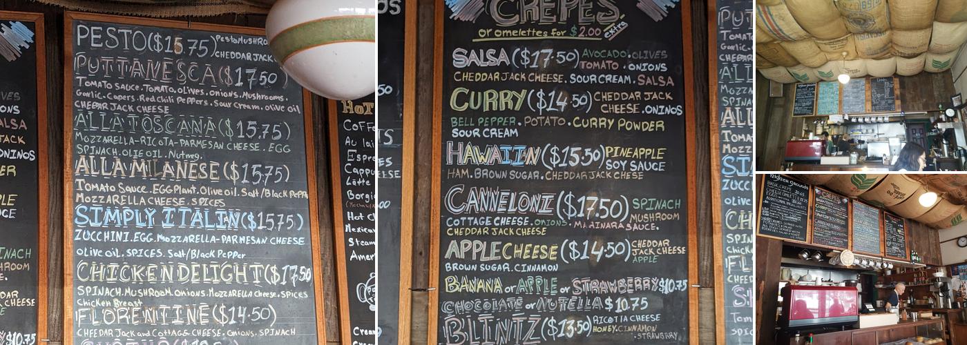 Higher Grounds Coffee House Menu