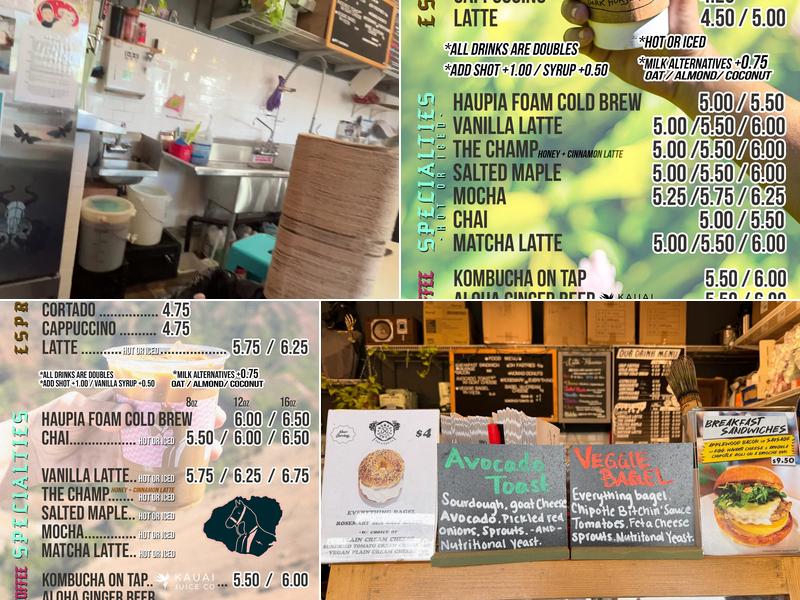 Dark Horse Coffee Roasters Menu