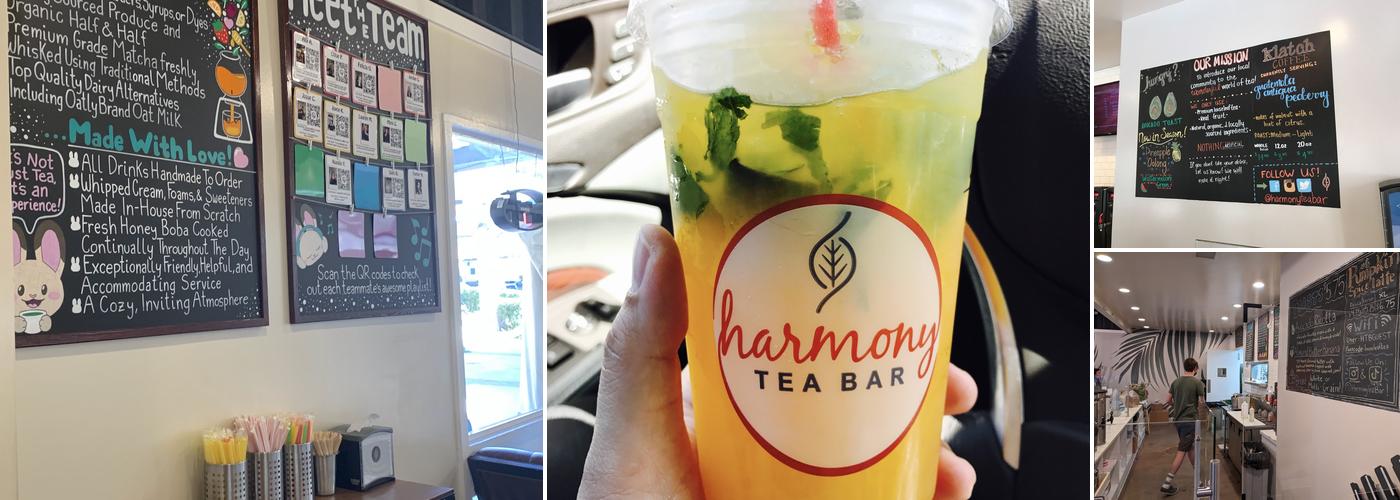 Harmony Tea Bar Menu