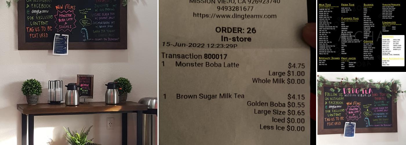 AiCha Boba Menu