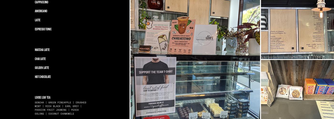 10 Speed Coffee Menu