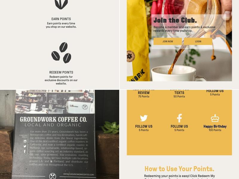 Groundwork Coffee Co. Menu