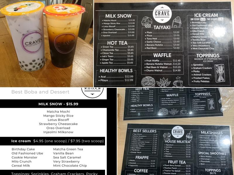 Crave Menu