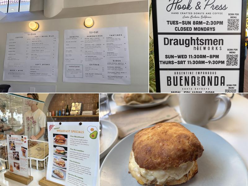 Hook & Press Donuts Menu