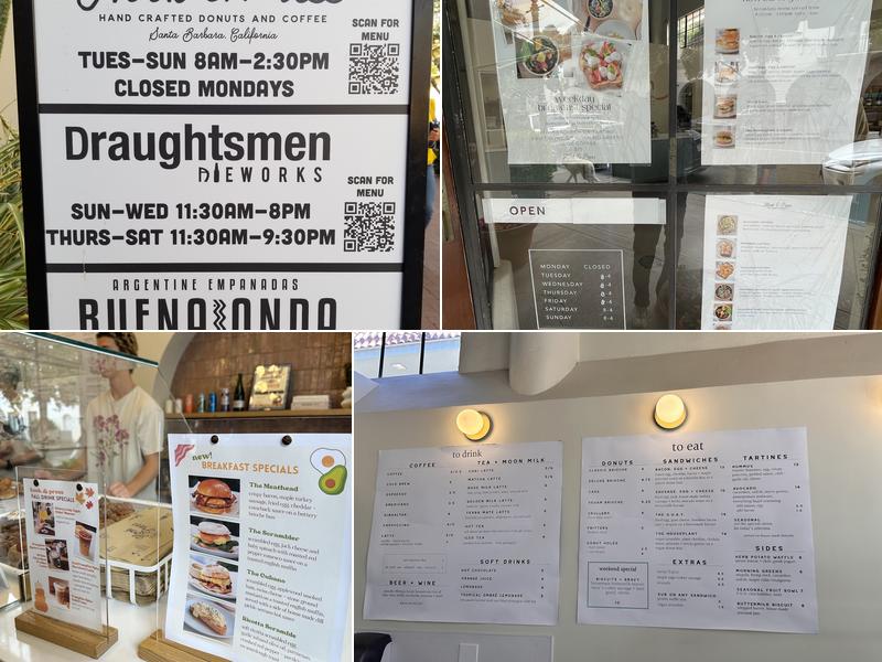 Hook & Press Donuts Menu