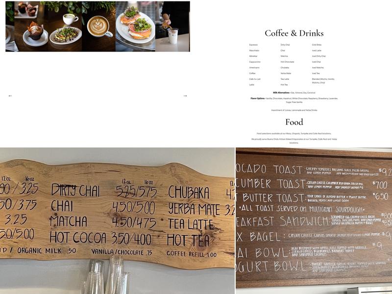 Lighthouse Coffee Menu