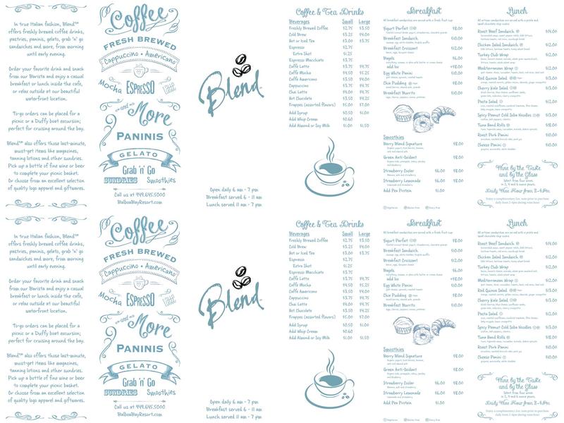 Blend Menu