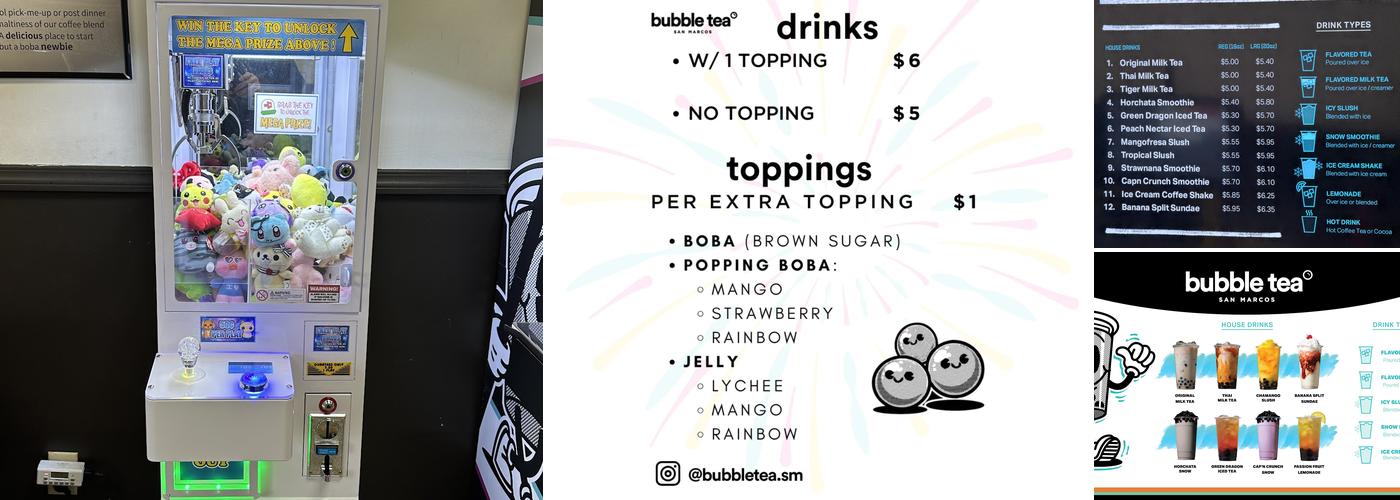 Bubble Tea Menu
