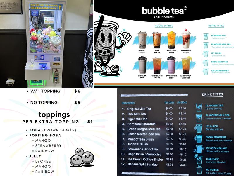 Bubble Tea Menu