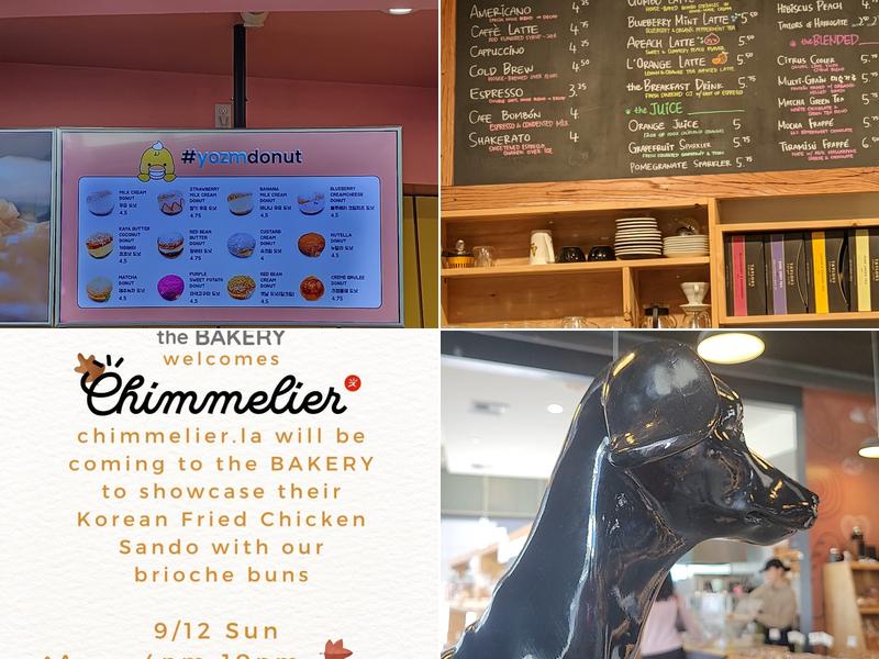 the BAKERY Cafe Menu