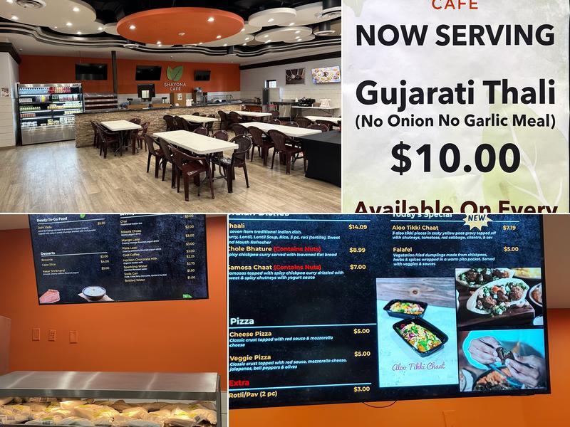 BAPS Shayona Café Menu