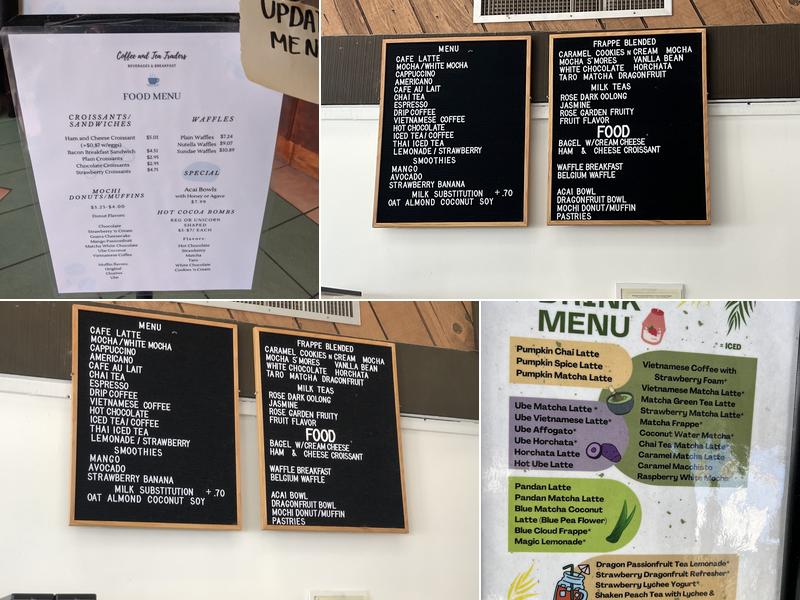 Coffee & Tea Traders Menu