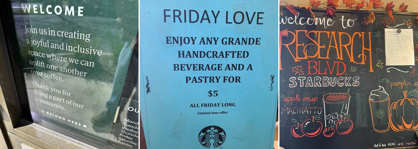 Starbucks Menu